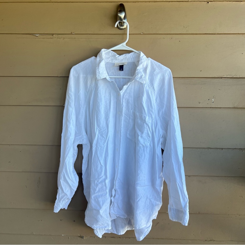 Universal Thread Women's Collared Long Sleeve Lin… - image 2